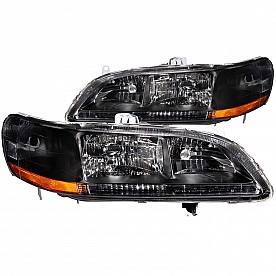 ANZO USA Headlight Assembly&nbsp;Trapezoid&nbsp;Standard Beam&nbsp;Set Of 2 - 121052