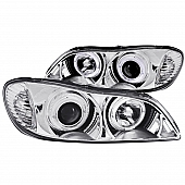 ANZO USA Headlight Assembly&nbsp;Trapezoid&nbsp;Projector Beam With Halo&nbsp;Set Of 2 - 121078