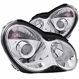 ANZO USA Headlight Assembly&nbsp;Oval&nbsp;Projector Beam&nbsp;Set Of 2 - 121080