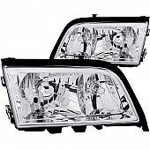 ANZO USA Headlight Assembly&nbsp;Trapezoid&nbsp;Standard Beam&nbsp;Set Of 2 - 121081