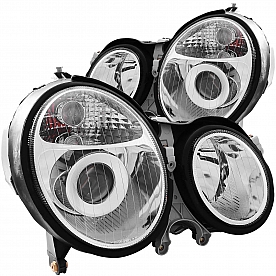 ANZO USA Headlight Assembly&nbsp;Oval&nbsp;Projector Beam&nbsp;Set Of 2 - 121086