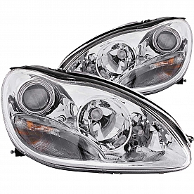 ANZO USA Headlight Assembly&nbsp;Trapezoid&nbsp;Projector Beam&nbsp;Set Of 2 - 121092