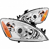 ANZO USA Headlight Assembly&nbsp;Triangle&nbsp;Projector Beam&nbsp;Set Of 2 - 121103