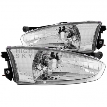 ANZO USA Headlight Assembly Trapezoid Standard Beam Set Of 2 - 121106