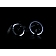 ANZO USA Headlight Assembly Trapezoid Standard Beam With Halo Set Of 2 - 121113