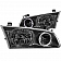 ANZO USA Headlight Assembly Trapezoid Standard Beam With Halo Set Of 2 - 121123