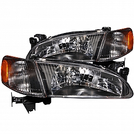 ANZO USA Headlight Assembly&nbsp;Trapezoid&nbsp;Standard Beam&nbsp;Set Of 2 - 121131