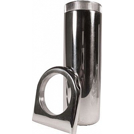 Borgeson Remote Power Steering Reservoir Aluminum Polished - 800600