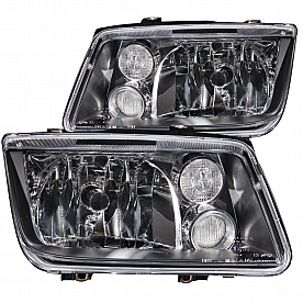 ANZO USA Headlight Assembly&nbsp;Trapezoid&nbsp;Standard Beam&nbsp;Set Of 2 - 121169