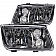 ANZO USA Headlight Assembly Trapezoid Standard Beam Set Of 2 - 121169