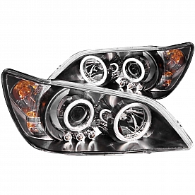 ANZO USA Headlight Assembly&nbsp;Trapezoid&nbsp;Projector Beam&nbsp;Set Of 2 - 121199