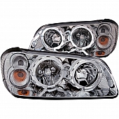 ANZO USA Headlight Assembly&nbsp;Trapezoid&nbsp;Standard Beam With Halo&nbsp;Set Of 2 - 121202