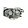 ANZO USA Headlight Assembly Trapezoid Projector Beam Set Of 2 - 121217