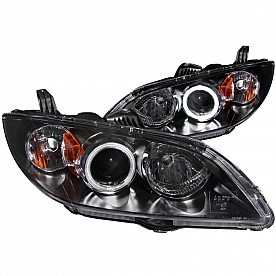 ANZO USA Headlight Assembly&nbsp;Trapezoid&nbsp;Projector Beam&nbsp;Set Of 2 - 121228
