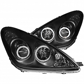 ANZO USA Headlight Assembly&nbsp;Triangle&nbsp;Projector Beam&nbsp;Set Of 2 - 121232