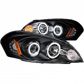 ANZO USA Headlight Assembly&nbsp;Trapezoid&nbsp;Projector Beam&nbsp;Set Of 2 - 121236