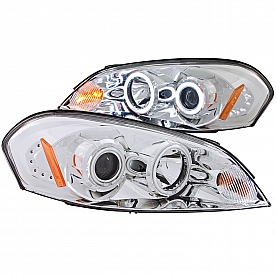 ANZO USA Headlight Assembly&nbsp;Trapezoid&nbsp;Projector Beam&nbsp;Set Of 2 - 121237