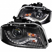 ANZO USA Headlight Assembly&nbsp;Rectangular&nbsp;Projector Beam&nbsp;Set Of 2 - 121322