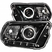 ANZO USA Headlight Assembly&nbsp;Trapezoid&nbsp;Projector Beam&nbsp;Set Of 2 - 121323