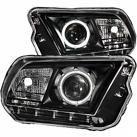 ANZO USA Headlight Assembly&nbsp;Trapezoid&nbsp;Projector Beam&nbsp;Set Of 2 - 121323