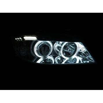 ANZO USA Headlight Assembly Trapezoid Projector Beam Set Of 2 - 121336-3