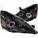 ANZO USA Headlight Assembly Triangle Projector Beam With Halo Set Of 2 - 121337