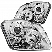 ANZO USA Headlight Assembly&nbsp;Trapezoid&nbsp;Projector Beam&nbsp;Set Of 2 - 121342