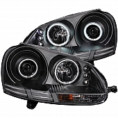 ANZO USA Headlight Assembly&nbsp;Trapezoid&nbsp;Projector Beam&nbsp;Set Of 2 - 121345