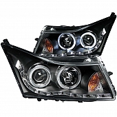 ANZO USA Headlight Assembly&nbsp;Trapezoidal&nbsp;OEM Projector Beam&nbsp;Set Of 2 - 121400