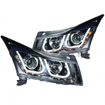 ANZO USA Headlight Assembly Trapezoid Projector Beam Set Of 2 - 121462