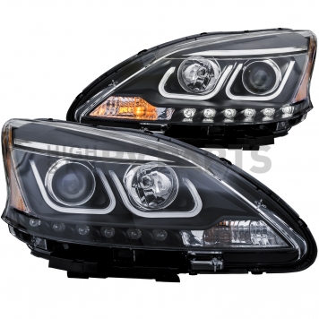 ANZO USA Headlight Assembly Trapezoid Projector Beam With U-Bar Set Of 2 - 121487