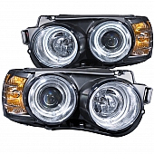 ANZO USA Headlight Assembly&nbsp;Rectangular&nbsp;Projector Beam&nbsp;Set Of 2 - 121489