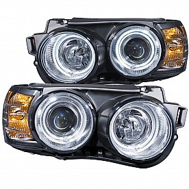 ANZO USA Headlight Assembly&nbsp;Rectangular&nbsp;Projector Beam&nbsp;Set Of 2 - 121489