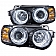 ANZO USA Headlight Assembly Rectangular Projector Beam Set Of 2 - 121489
