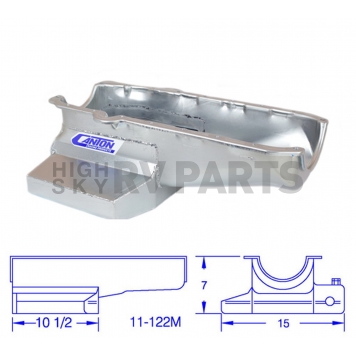 Canton Racing Wet Sump Oil Pan - 11-122M-5