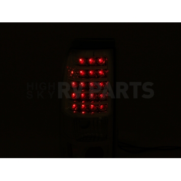 ANZO USA Tail Light Assembly LED Rectangular Clear Set Of 2 - 311011-2