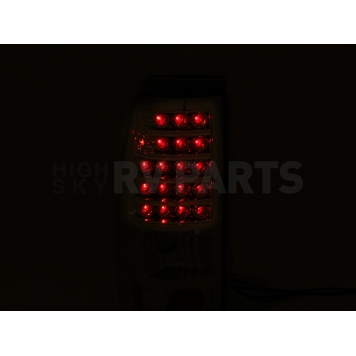 ANZO USA Tail Light Assembly LED Rectangular Clear Set Of 2 - 311011-3