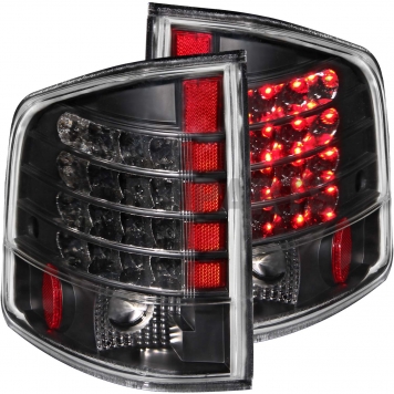 ANZO USA Tail Light Assembly LED Trapezoid Clear Set Of 2 - 311015