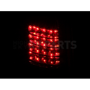 ANZO USA Tail Light Assembly LED Trapezoid Clear Set Of 2 - 311015-3