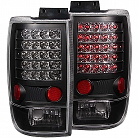 ANZO USA Tail Light Assembly LED&nbsp;Rectangular&nbsp;Clear&nbsp;Set Of 2 - 311021
