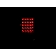 ANZO USA Tail Light Assembly LED Rectangular Clear Set Of 2 - 311021