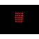 ANZO USA Tail Light Assembly LED Rectangular Clear Set Of 2 - 311021