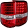 ANZO USA Tail Light Assembly LED Rectangular Clear/ Red Set Of 2 - 311022