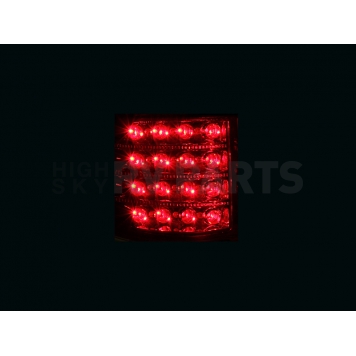 ANZO USA Tail Light Assembly LED Rectangular Clear/ Red Set Of 2 - 311022-3
