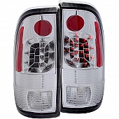 ANZO USA Tail Light Assembly LED&nbsp;Rectangular&nbsp;Clear&nbsp;Set Of 2 - 311026
