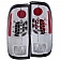 ANZO USA Tail Light Assembly LED Rectangular Clear Set Of 2 - 311026