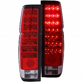 ANZO USA Tail Light Assembly LED&nbsp;Stock&nbsp;Clear/ Red&nbsp;Set Of 2 - 311034