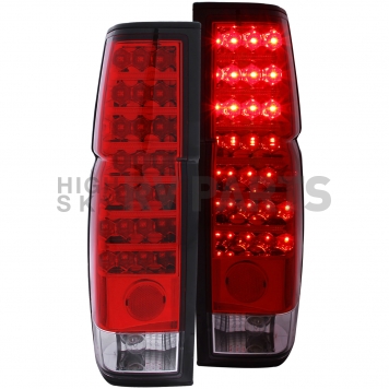 ANZO USA Tail Light Assembly LED Stock Clear/ Red Set Of 2 - 311034