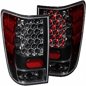 ANZO USA Tail Light Assembly LED&nbsp;Rectangular&nbsp;Clear&nbsp;Set Of 2 - 311039
