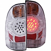 ANZO USA Tail Light Assembly LED&nbsp;Rectangular&nbsp;Clear&nbsp;Set Of 2 - 311041